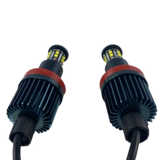 120W led για γνήσια angel eyes για BMW E60 2008+ / E90 2008+ / X6 / E70 X5 2007+ - τύπου H8,10 000 lumen - 2τμχ.