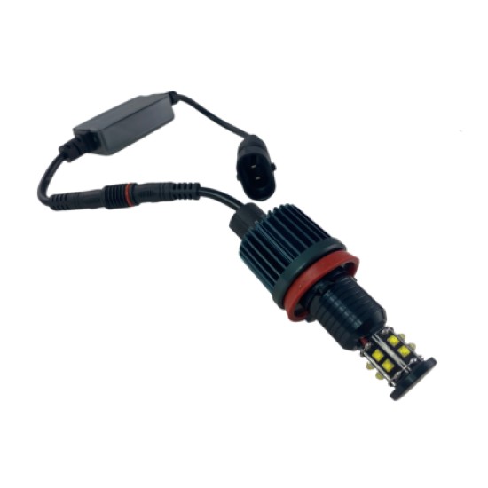 120W led για γνήσια angel eyes για BMW E60 2008+ / E90 2008+ / X6 / E70 X5 2007+ - τύπου H8,10 000 lumen - 2τμχ.