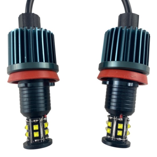 120W led για γνήσια angel eyes για BMW E60 2008+ / E90 2008+ / X6 / E70 X5 2007+ - τύπου H8,10 000 lumen - 2τμχ.