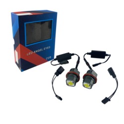 40W led για γνήσια angel eyes για BMW E39 / E60 / E53 X5 / E65 / E87 / E63 - λευκό χρώμα - 2τμχ.