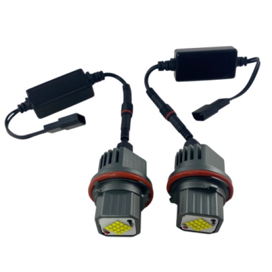 40W led για γνήσια angel eyes για BMW E39 / E60 / E53 X5 / E65 / E87 / E63 - λευκό χρώμα - 2τμχ.