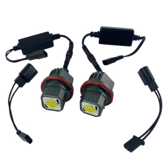 40W led για γνήσια angel eyes για BMW E39 / E60 / E53 X5 / E65 / E87 / E63 - λευκό χρώμα - 2τμχ.