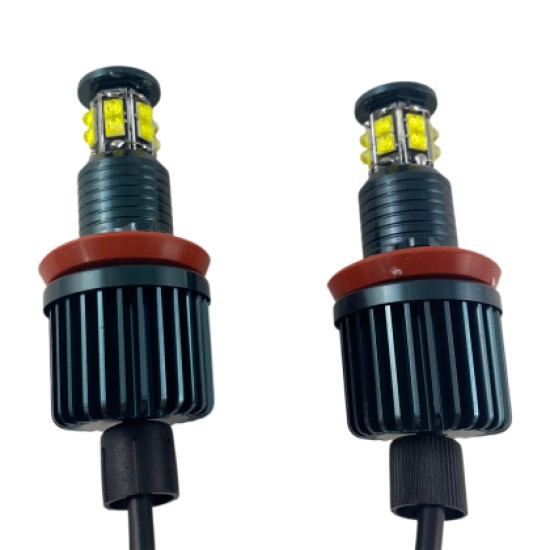120W led για γνήσια angel eyes για BMW E60 2008+ / E90 2008+ / X6 / E70 X5 2007+ - τύπου H8 - 2τμχ.