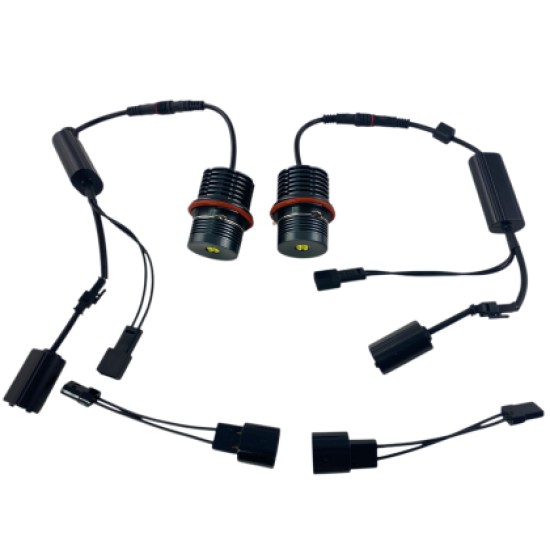 20W led για γνήσια angel eyes για BMW E39 / E60 / E53 X5 / E65 / E87 / E63 - λευκό χρώμα - 2τμχ.