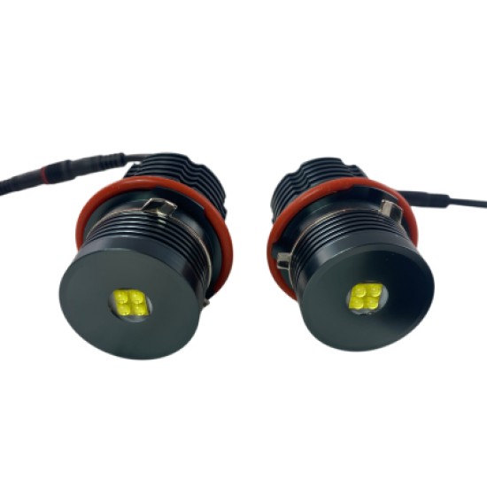 20W led για γνήσια angel eyes για BMW E39 / E60 / E53 X5 / E65 / E87 / E63 - λευκό χρώμα - 2τμχ.