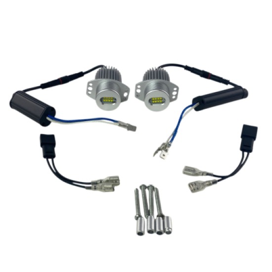 80W led για γνήσια angel eyes για BMW E90 / E91 - λευκό χρώμα - 2τμχ.