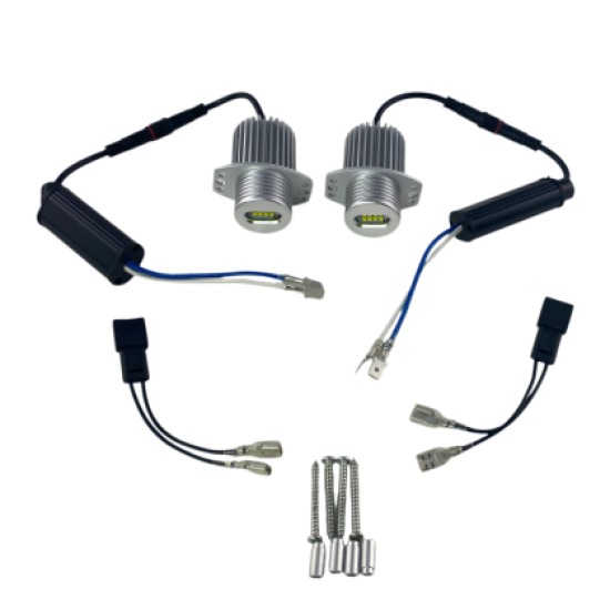 80W led για γνήσια angel eyes για BMW E90 / E91 - λευκό χρώμα - 2τμχ.