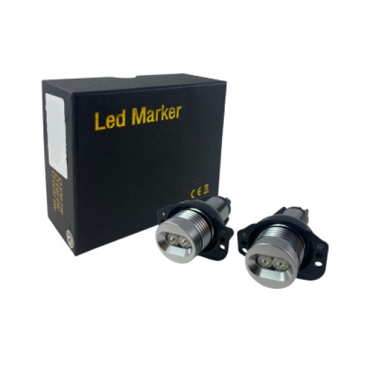 10W Led για γνήσια angel eyes για BMW E90 / E91 - λευκό χρώμα - 2τμχ.