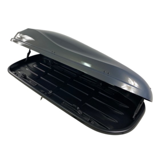 Μπαγκαζιέρα οροφής Junior Altro 185x80x41cm με διπλό άνοιγμα με κλειδί, 460 λίτρα - Γκρι υαλιγστερή