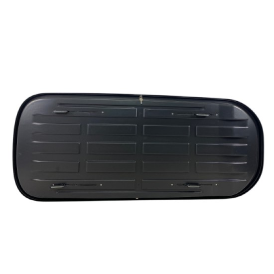Μπαγκαζιέρα οροφής Junior Altro 185x80x41cm με διπλό άνοιγμα με κλειδί, 460 λίτρα - Γκρι υαλιγστερή