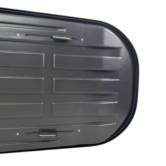 Μπαγκαζιέρα οροφής Junior Altro 185x80x41cm με διπλό άνοιγμα με κλειδί, 460 λίτρα - Γκρι υαλιγστερή