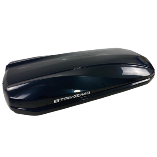 Μπαγκαζιέρα οροφής Junior Strike 199x84x35cm με διπλό άνοιγμα και κλειδί, 440 λίτρα - μαύρη γυαλιστερή