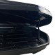 Μπαγκαζιέρα οροφής Junior Strike 199x84x35cm με διπλό άνοιγμα και κλειδί, 440 λίτρα - μαύρη γυαλιστερή