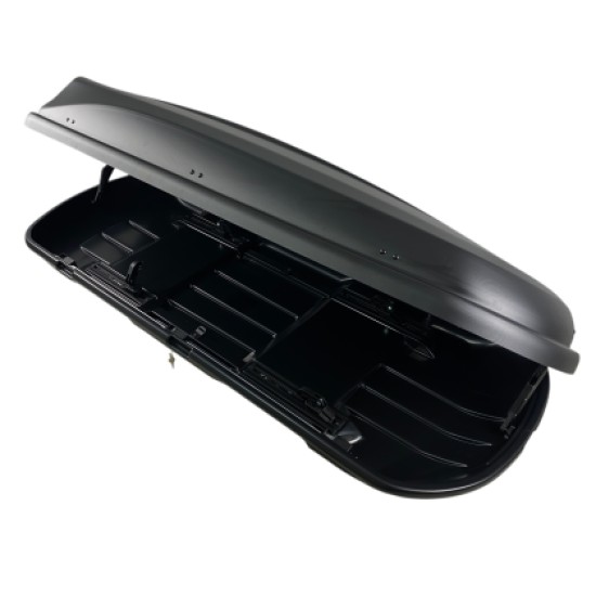 Μπαγκαζιέρα οροφής Junior Xtreme 2 195x78x39cm με διπλό άνοιγμα και κλειδί, 445 λίτρα - μαύρη Μπαγκαζιέρα οροφής Junior Xtreme 2 195x78x39cm με διπλό άνοιγμα και κλειδί, 445 λίτρα - μαύρη