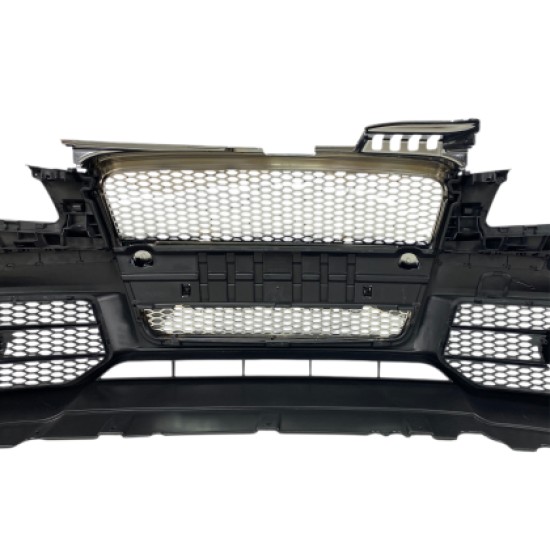 Προφυλακτήρας εμπρός για Audi A4 B7 8E (2004-2008) - S Line Design με γρίλια χρωμίου,  με ανοίγματα για πιτσιλίθρες