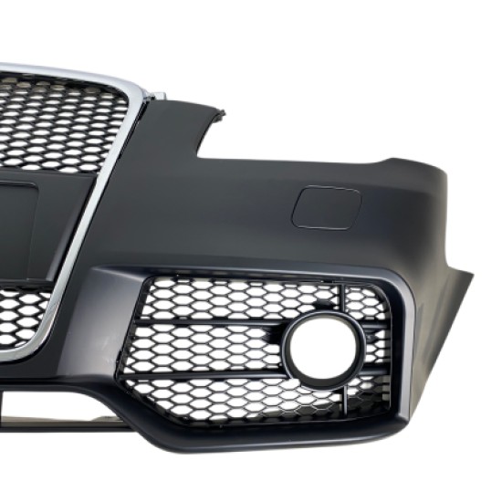 Προφυλακτήρας εμπρός για Audi A4 B7 8E (2004-2008) - S Line Design με γρίλια χρωμίου,  με ανοίγματα για πιτσιλίθρες