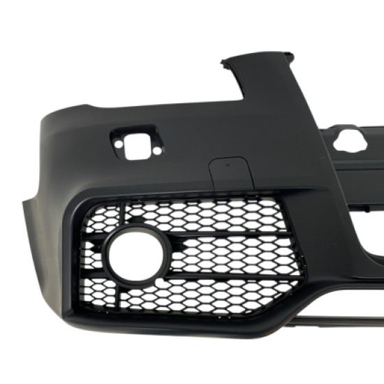 Προφυλακτήρας εμπρός για Audi A4 B7 8E (2004-2008) - S Line Design με γρίλια χρωμίου,  με ανοίγματα για πιτσιλίθρες