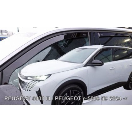 Ανεμοθραύστες για Peugeot 5008 / E-5008 (2024+) - 4τμχ. εμπρός και πίσω