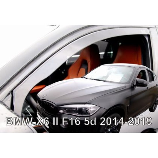 Ανεμοθραύστες για BMW X6 F16 (2014-2019) - 2τμχ. εμπρός Ανεμοθραύστες για BMW X6 F16 (2014-2019) - 2τμχ. εμπρός