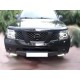 Φανάρια εμπρός led angel eyes για Nissan Navara / Pathfinder (2005-2009) - chrome , με λάμπες (Η1) - σετ 2τμχ.
