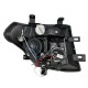 Φανάρια εμπρός led angel eyes για Nissan Navara / Pathfinder (2005-2009) - chrome , με λάμπες (Η1) - σετ 2τμχ.