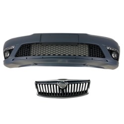 Προφυλακτήρας εμπρός για Skoda Octavia 2 (2009-2013) facelift με φώτα ημέρας και προβολάκια