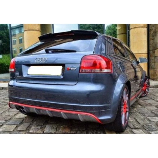 Αεροτομή οροφής για Audi A3 (2003-2012) S3 Design 3πορτο - μαύρη γυαλιστερή