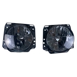 Φανάρια εμπρός για Vw Golf II (1983-1993) - φιμέ , με λάμπες (Η1) - σετ 2τμχ.