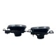 Φανάρια εμπρός με σταυρό Vw Golf II (1983-1993) - chrome ,  χωρίς  λάμπες (Η 4 ) - σετ 2τμχ.