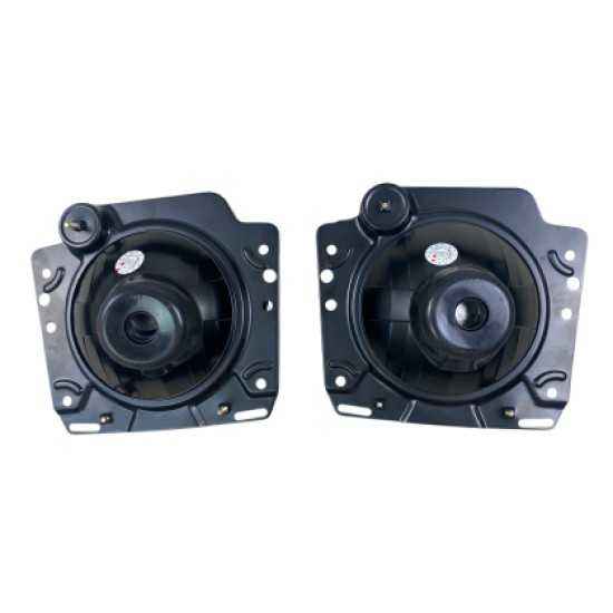 Φανάρια εμπρός με σταυρό Vw Golf II (1983-1993) - chrome ,  χωρίς  λάμπες (Η 4 ) - σετ 2τμχ.