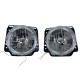 Φανάρια εμπρός angel eyes για Vw Golf II (1983-1993) - chrome ,  χωρίς  λάμπες (Η 4 ) - σετ 2τμχ.