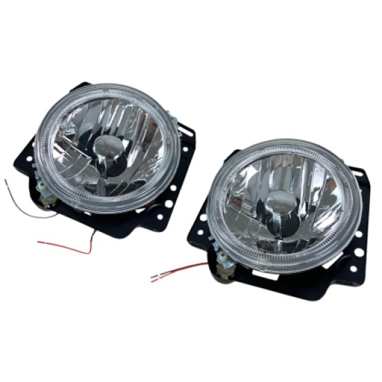 Φανάρια εμπρός angel eyes για Vw Golf II (1983-1993) - chrome ,  χωρίς  λάμπες (Η 4 ) - σετ 2τμχ.