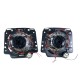Φανάρια εμπρός angel eyes για Vw Golf II (1983-1993) - chrome ,  χωρίς  λάμπες (Η 4 ) - σετ 2τμχ.