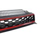 Μάσκα χωρίς σήμα για Vw Golf 6 - GTI design με κόκκινες γρίλιες