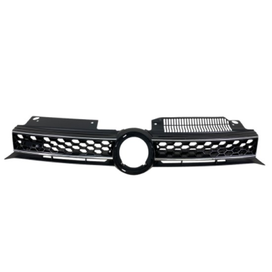 Μάσκα χωρίς σήμα για Vw Golf 6 - GTI design με γρίλιες χρωμίου