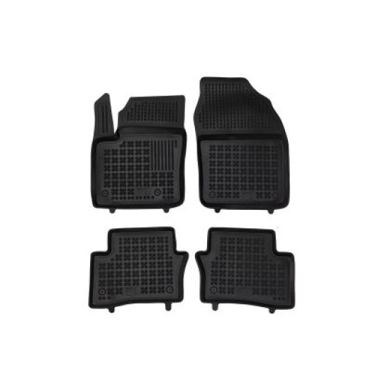 Λαστιχένια πατάκια Rezaw Plast για Toyota C-HR (2023+) Hybrid χωρίς πυροσβεστήρα στον συνοδηγό τύπου σκαφάκι - 4τμχ.