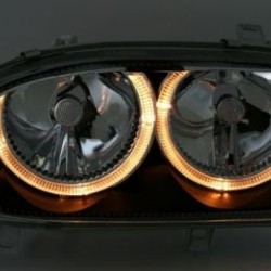 Φανάρια εμπρός angel eyes για Vw Golf 3 R32 design - μαύρα , χωρίς λάμπες (Η7) - σετ 2τμχ. Φανάρια εμπρός angel eyes για Vw Golf 3 R32 design - μαύρα , χωρίς λάμπες (Η7) - σετ 2τμχ.