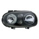 Φανάρια εμπρός angel eyes για Vw Golf IV R32 - μαύρα , χωρίς λάμπες (Η7) - σετ 2τμχ.