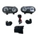 Φανάρια εμπρός angel eyes για Vw Golf IV R32 - μαύρα , χωρίς λάμπες (Η7) - σετ 2τμχ.