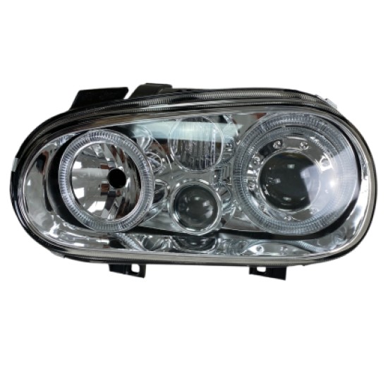 Φανάρια εμπρός angel eyes για Vw Golf IV R32 - chrome , χωρίς λάμπες (Η7) - σετ 2τμχ. Φανάρια εμπρός angel eyes για Vw Golf IV R32 - chrome , χωρίς λάμπες (Η7) - σετ 2τμχ.