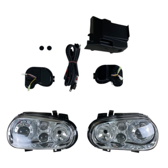 Φανάρια εμπρός angel eyes για Vw Golf IV R32 - chrome , χωρίς λάμπες (Η7) - σετ 2τμχ. Φανάρια εμπρός angel eyes για Vw Golf IV R32 - chrome , χωρίς λάμπες (Η7) - σετ 2τμχ.