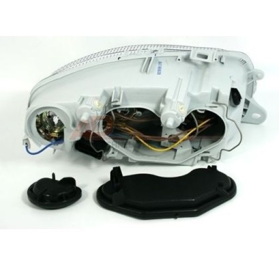 Φανάρια εμπρός για Alfa Romeo 147 (2001-2004) - , μαύρα , χωρίς λάμπες (Η7/H1) - σετ 2τμχ.