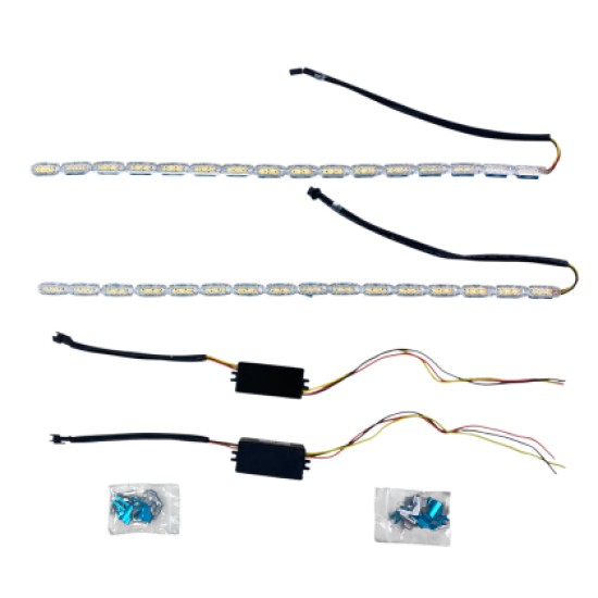 Led ταινία για φώτα ημέρας με φλας για ενσωμάτωση - 2τμχ.