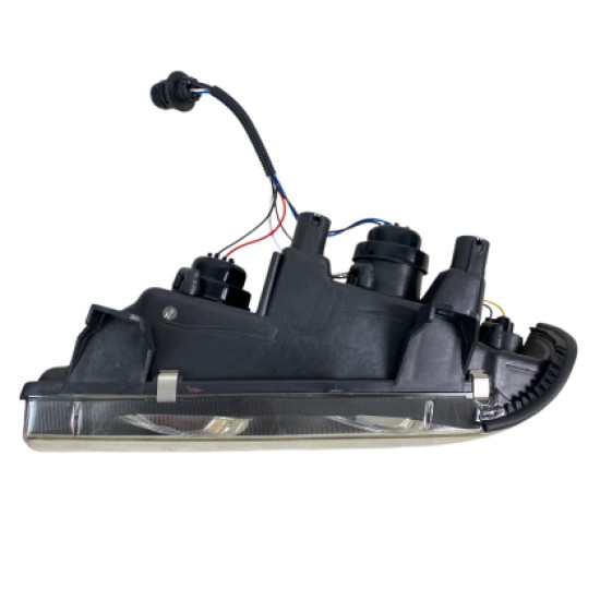 Φανάρια εμπρός angel eyes για BMW E36 (1991-1999) 4d sedan - black , με λάμπες (Η1) - σετ 2τμχ.