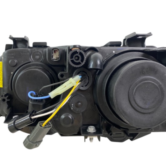 Φανάρια εμπρός angel eyes για BMW E39 (1995-2003) - μαύρα , με λάμπες (Η7) - σετ 2τμχ.