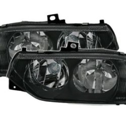 Φανάρια εμπρός για Alfa Romeo 156(1997-2003) - μαύρα , χωρίς λάμπες (Η7) - σετ 2τμχ.