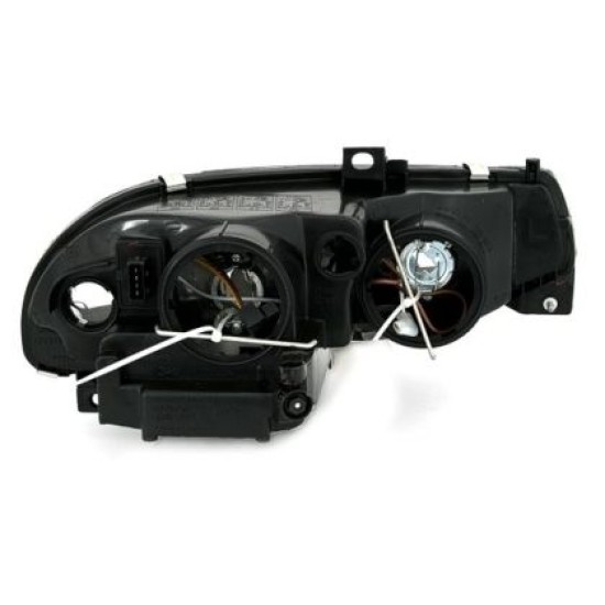 Φανάρια εμπρός για Alfa Romeo 156(1997-2003) - μαύρα , χωρίς λάμπες (Η7) - σετ 2τμχ.