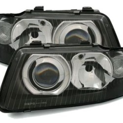 Φανάρια εμπρός για Audi A3 (2000-2003) - μαύρα , χωρίς λάμπες (Η1/H7) - σετ 2τμχ.