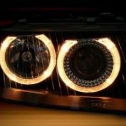 Φανάρια εμπρός angel eyes για Audi A3 (2000-2003) - μαύρα , χωρίς λάμπες (Η7) - σετ 2τμχ. Φανάρια εμπρός angel eyes για Audi A3 (2000-2003) - μαύρα , χωρίς λάμπες (Η7) - σετ 2τμχ.