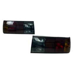 Πίσω φανάρια BMW E30 (1988-1991) - μαύρα χρωμίου - σετ 2τμχ.